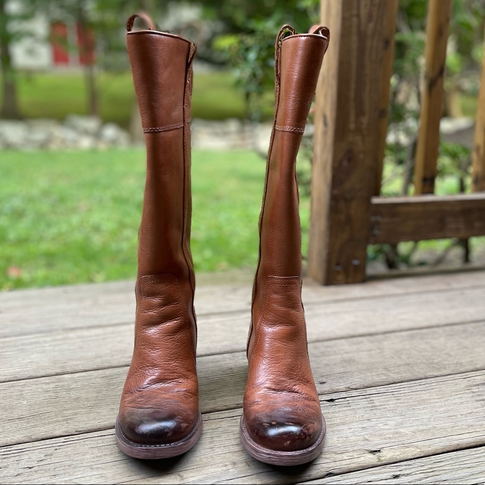Lucky Brand Women’s Boots, Slip-On Color Cognac Size 6